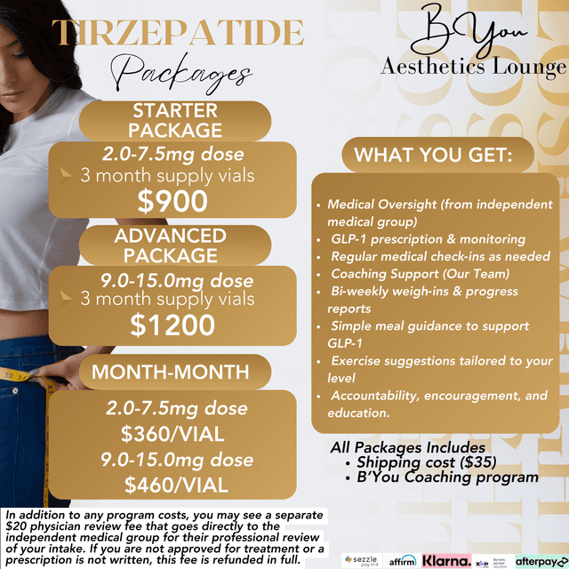 Weight Loss 3-month supply at B’You Aesthetics Lounge in Pharr, TX